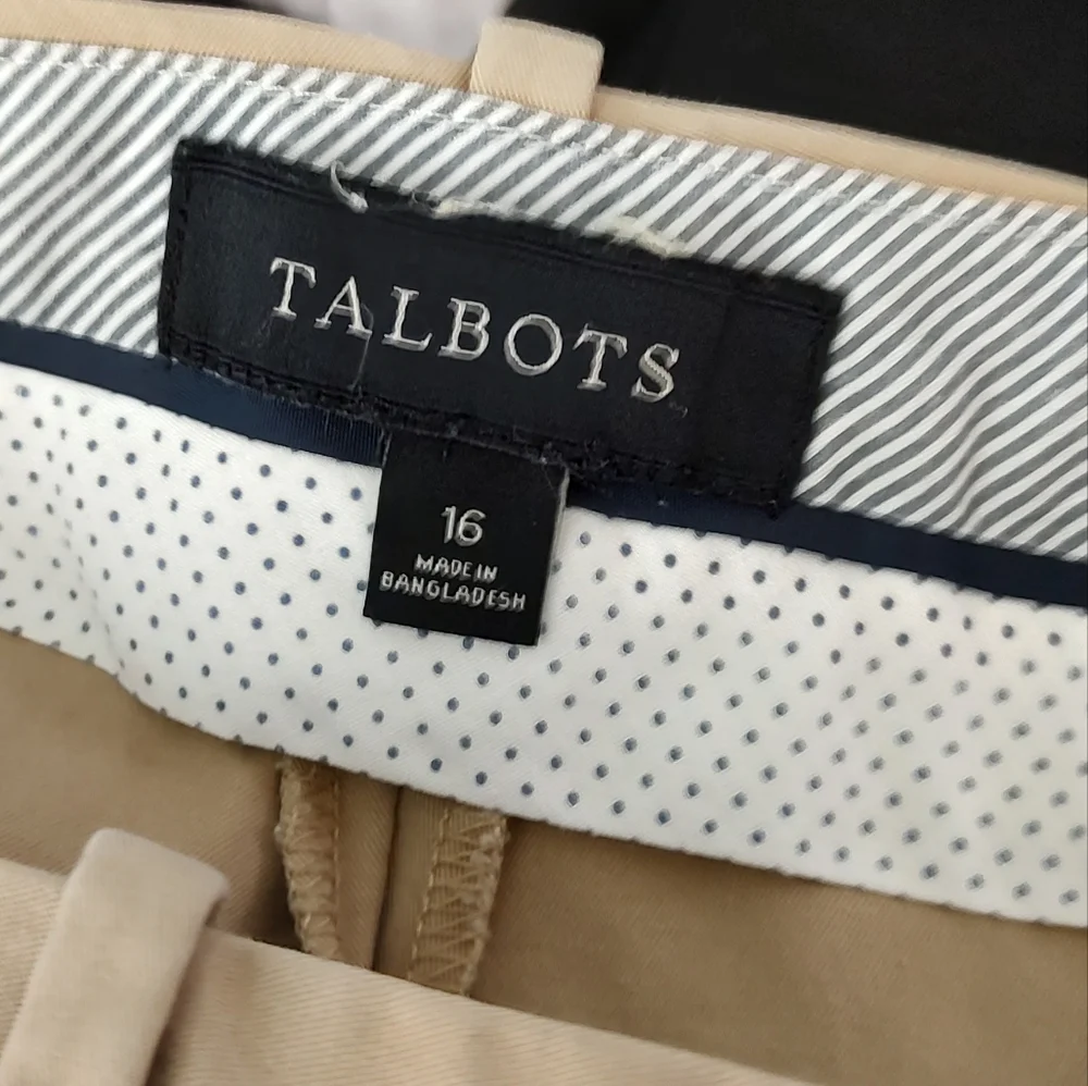 Talbots Curvy Tan Capri Pants 16 - Picture 8 of 10